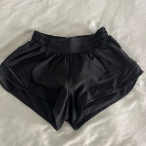 Lululemon black “hotty hot” shorts